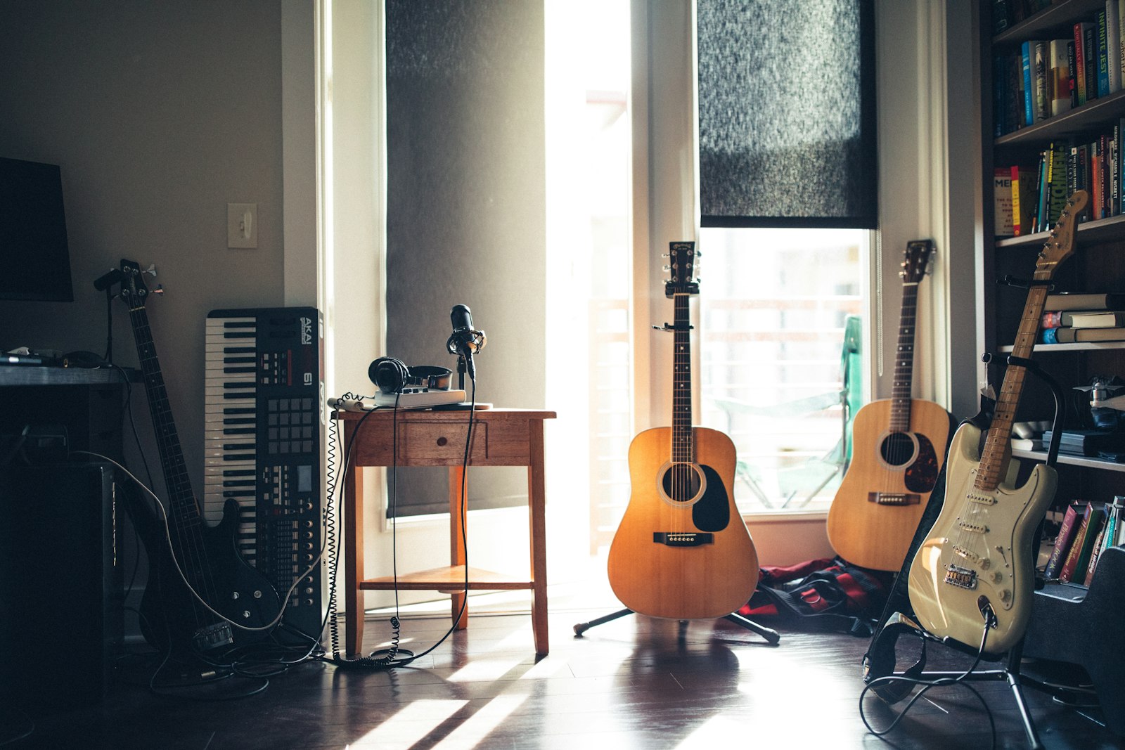 Studio instruments and audio equipment